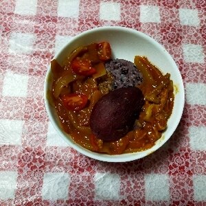 雑穀米ご飯で夏カレー✨